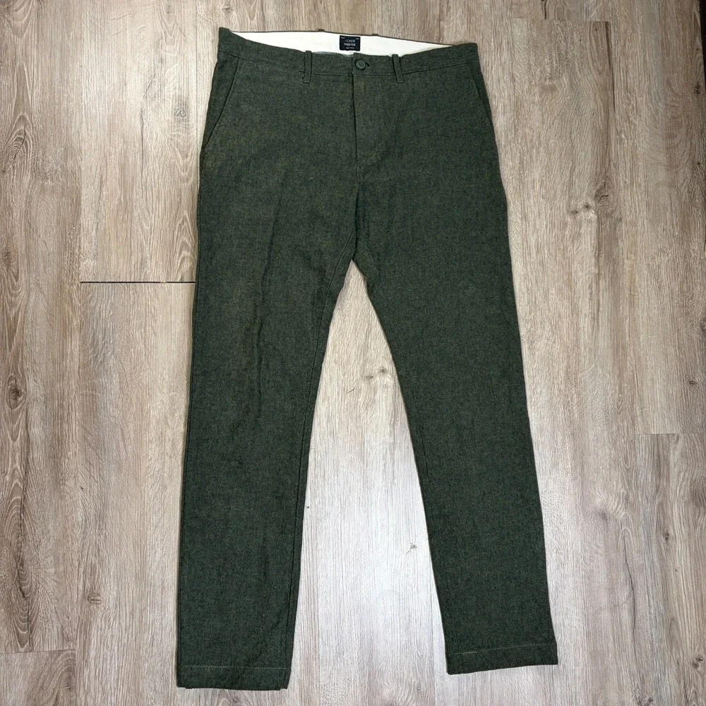 Lot of J Crew Mens Pants 32x32 (32x31) Green Blue 484 Slim Tapered
